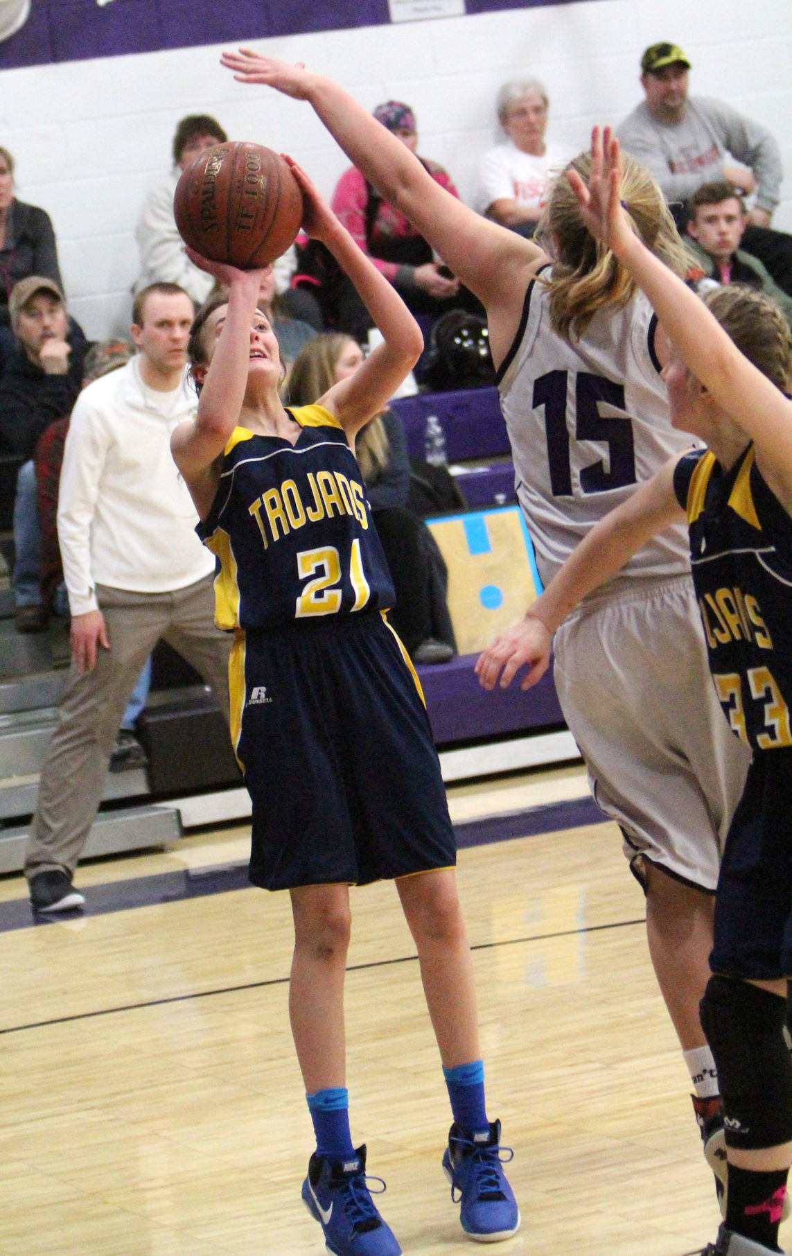New Auburn at Lake Holcombe girls basketball 2-13-18